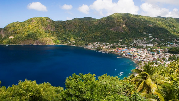Beach in St .Lucia