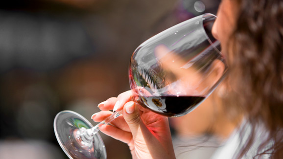 Person Drinking Wine