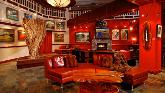 Reception area of the Beaver Creek Lodge in Colorado