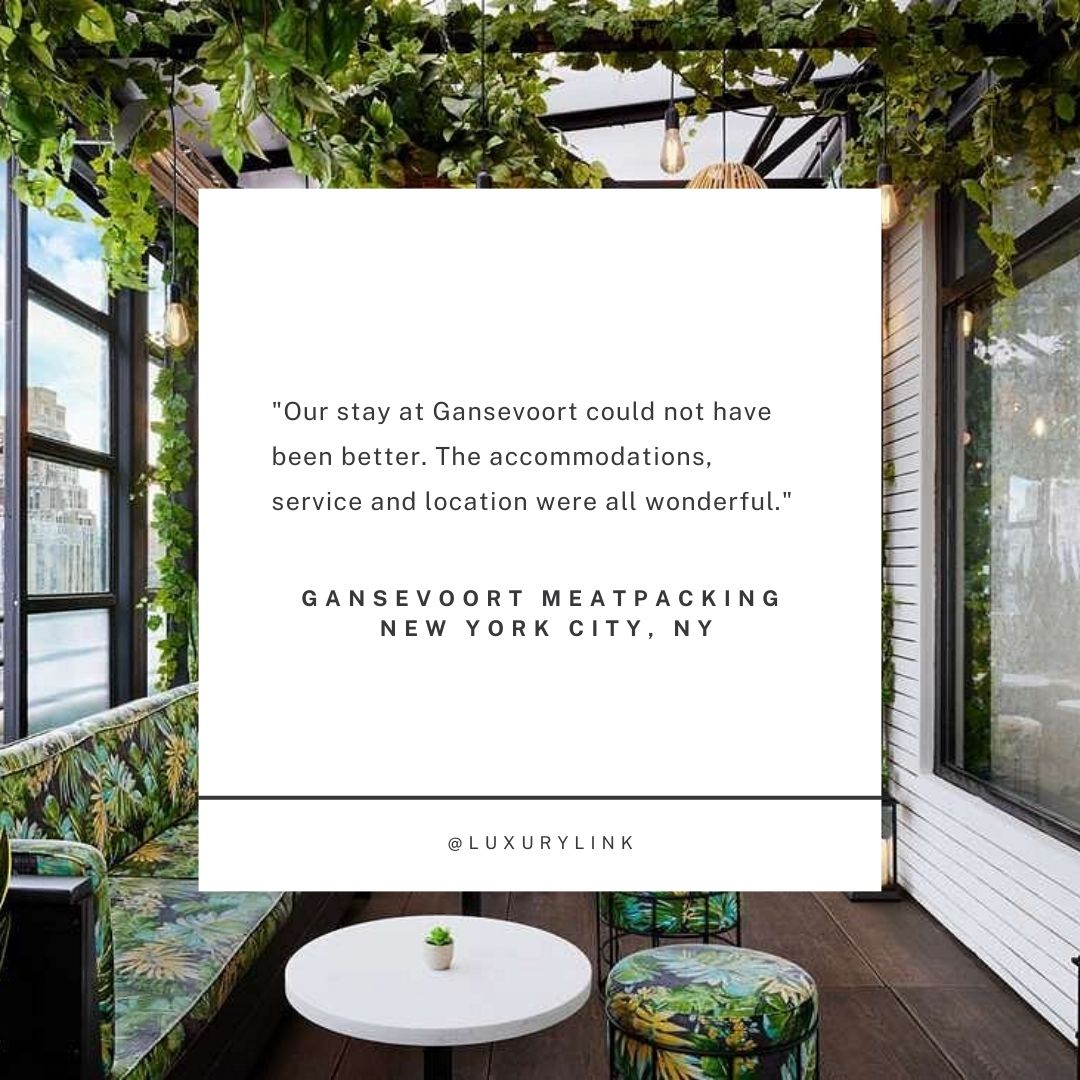 Feedback from a stay at Gansevoort in NY with city lobby visible in the background