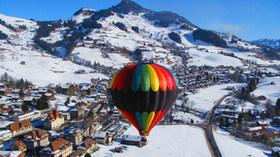 Classic World Adventures by US Hot Air Balloon Team, Switzerland in Winter
