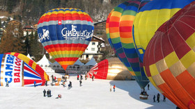 Classic World Adventures by US Hot Air Balloon Team, Switzerland in Winter