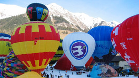 Classic World Adventures by US Hot Air Balloon Team, Switzerland in Winter