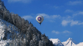 Classic World Adventures by US Hot Air Balloon Team, Switzerland in Winter