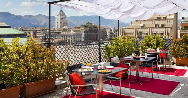 Palermo, Sicily, Italy,Hotel Plaza Opéra