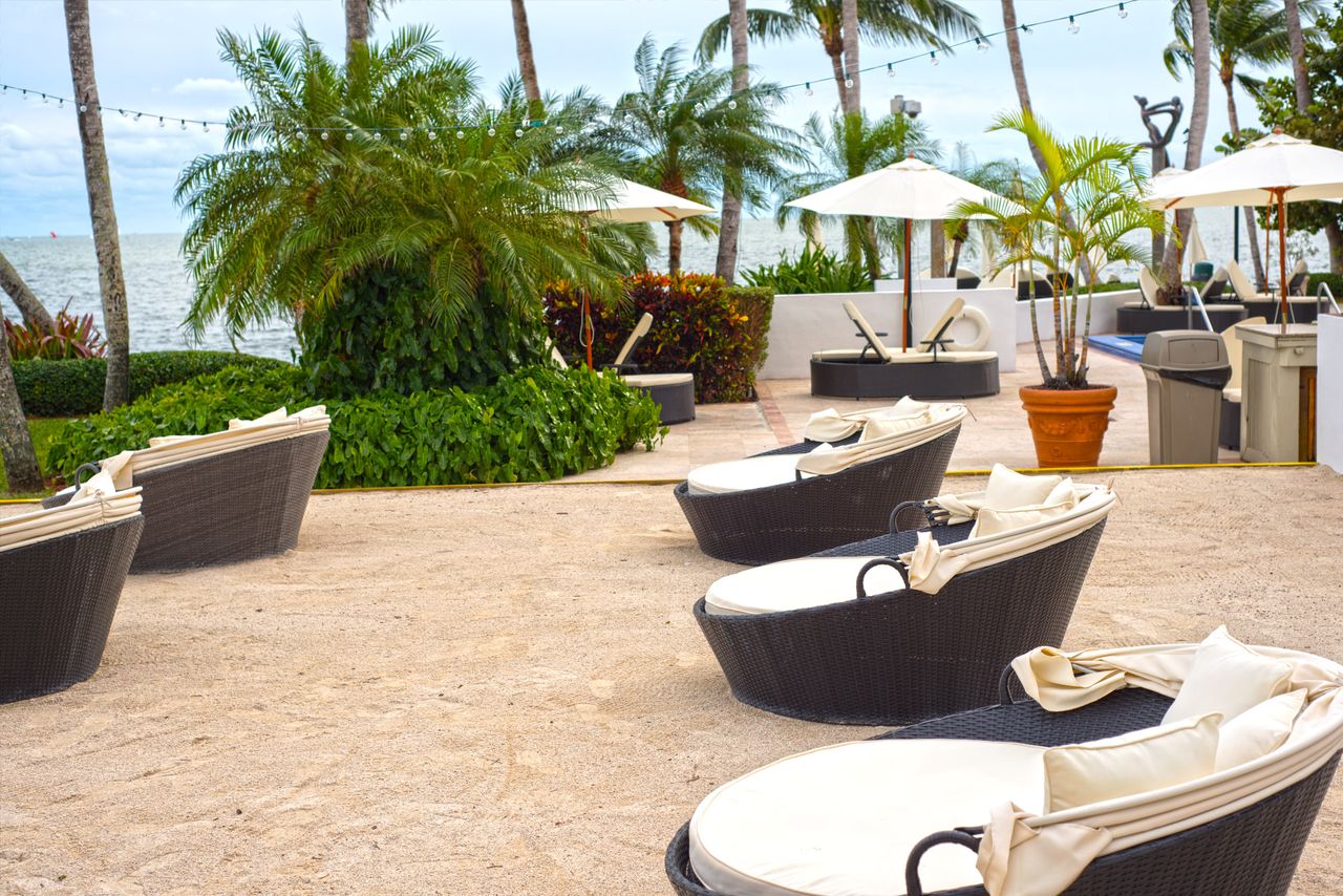 Palmeiras Beach Club At Grove Isle in Coconut Grove, Florida