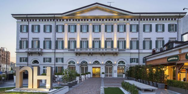 1 Double or Full bed, at NH Milano Palazzo Moscova