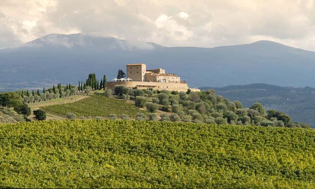 Castelnuovo dell'Abate, Italy,Castello di Velona
